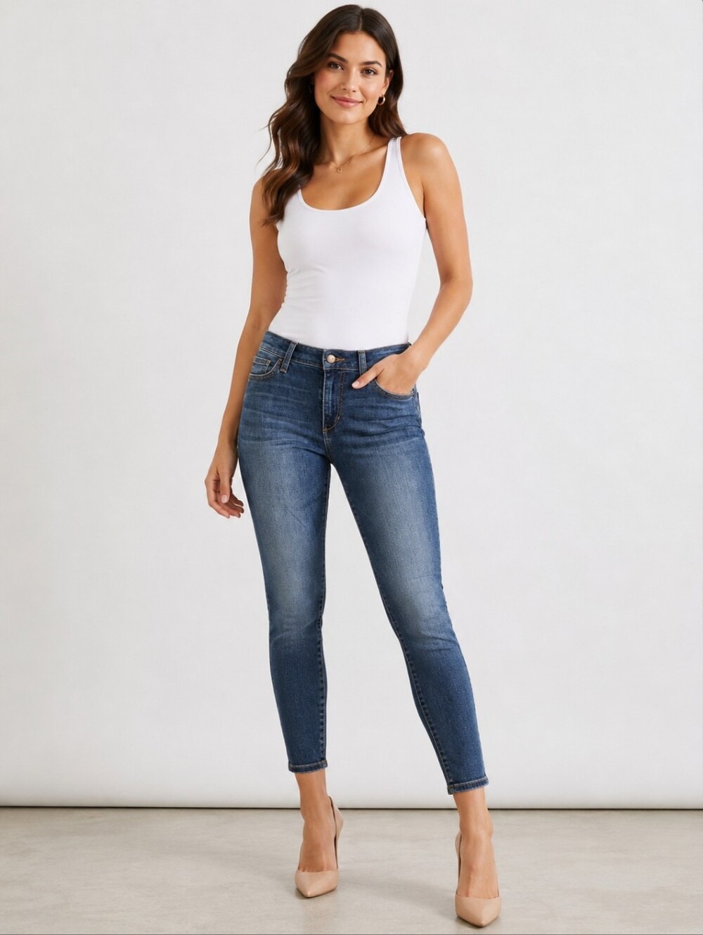 ❤️ JOE'S SKINNY ANKLE JEANS IN SIERRA WASH, 4 (27)